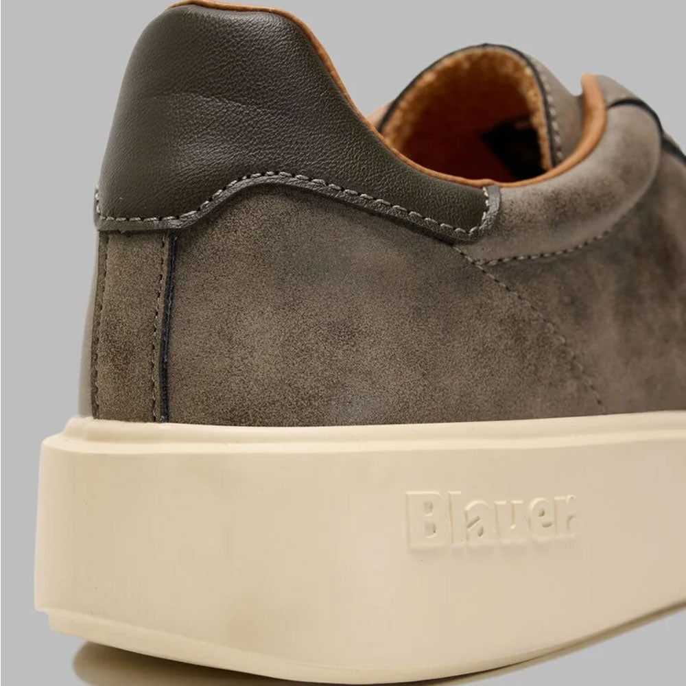 Blauer Sneakers con Logo da Uomo Colore Taupe-Military 4