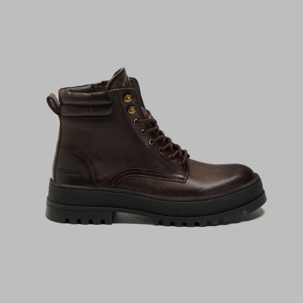 Blauer Stivaletto Combat Iuka01 da Uomo Colore Marrone Scuro