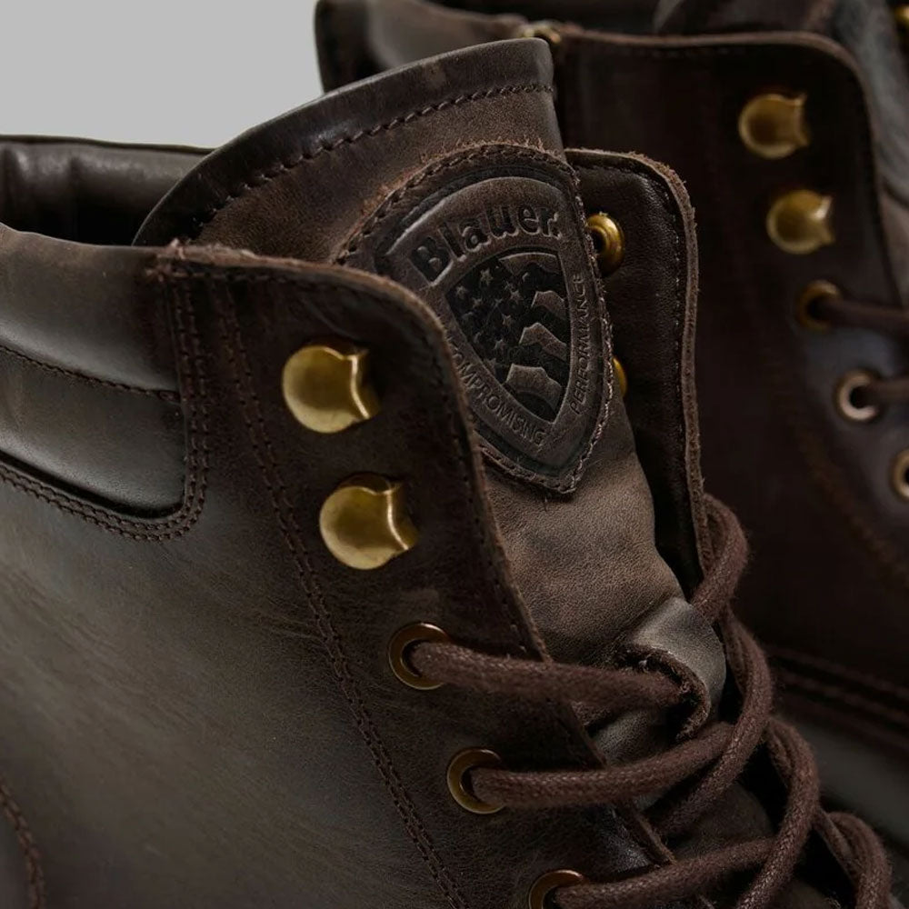Blauer Stivaletto Combat Iuka01 da Uomo Colore Marrone Scuro