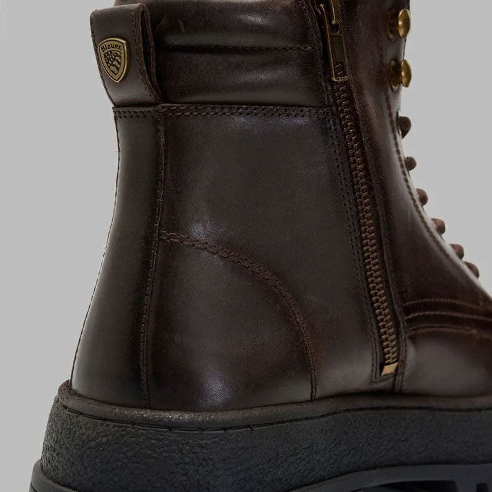 Blauer Stivaletto Combat Iuka01 da Uomo Colore Marrone Scuro