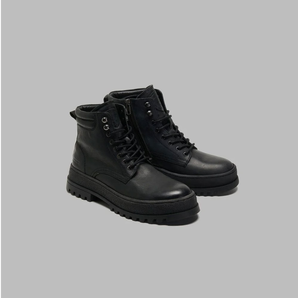 Blauer Stivaletto Combat Iuka01 da Uomo Colore Nero 2