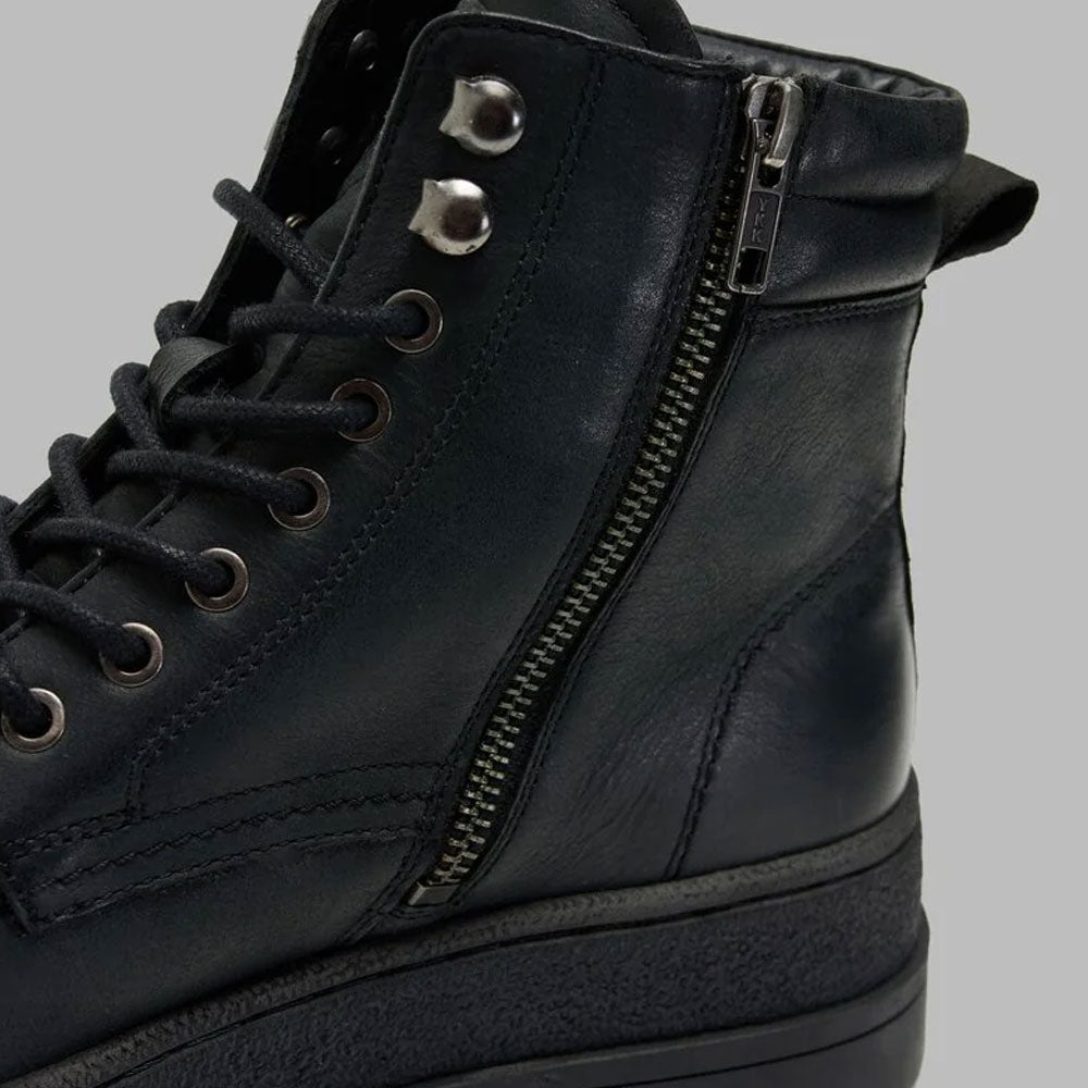 Blauer Stivaletto Combat Iuka01 da Uomo Colore Nero 5
