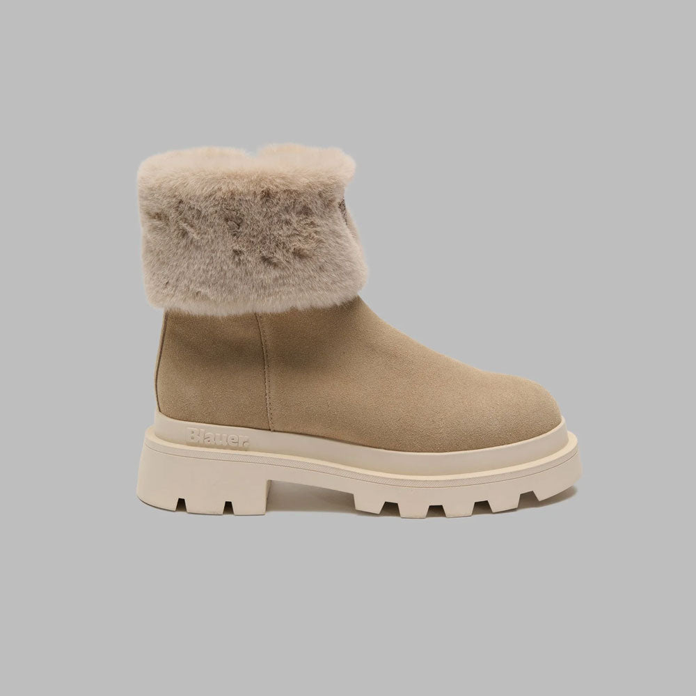 Blauer Stivali Kimmel10 con Pelliccia da Donna Colore Beige