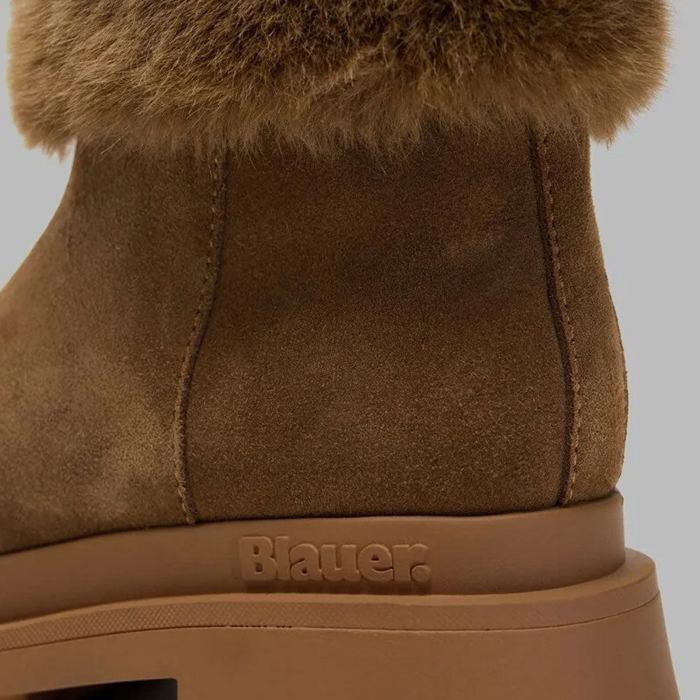 Blauer Stivali Kimmel10 con Pelliccia da Donna Colore Cognac 4