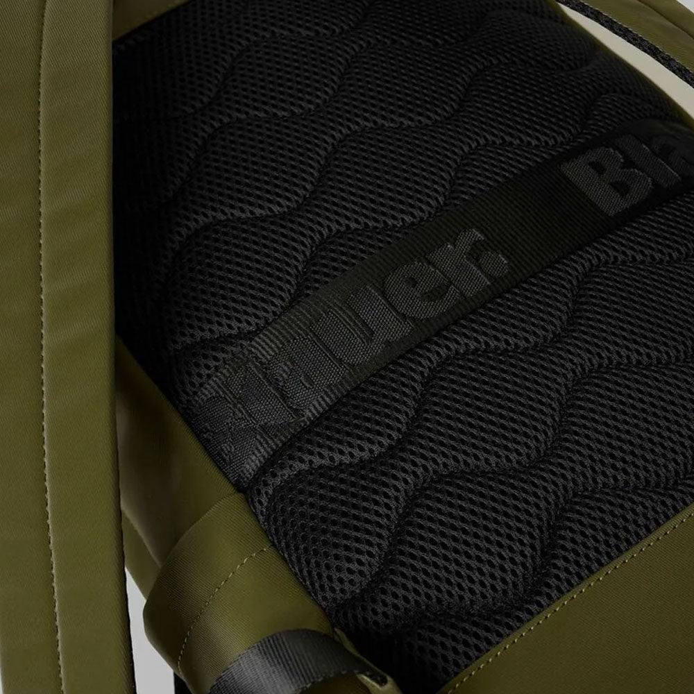 Blauer Zaino Coated con Logo da Uomo Colore Verde Militare 3