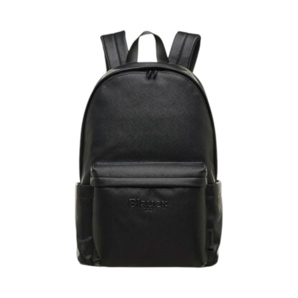 Blauer Zaino in Ecopelle con Logo da Uomo Colore Nero