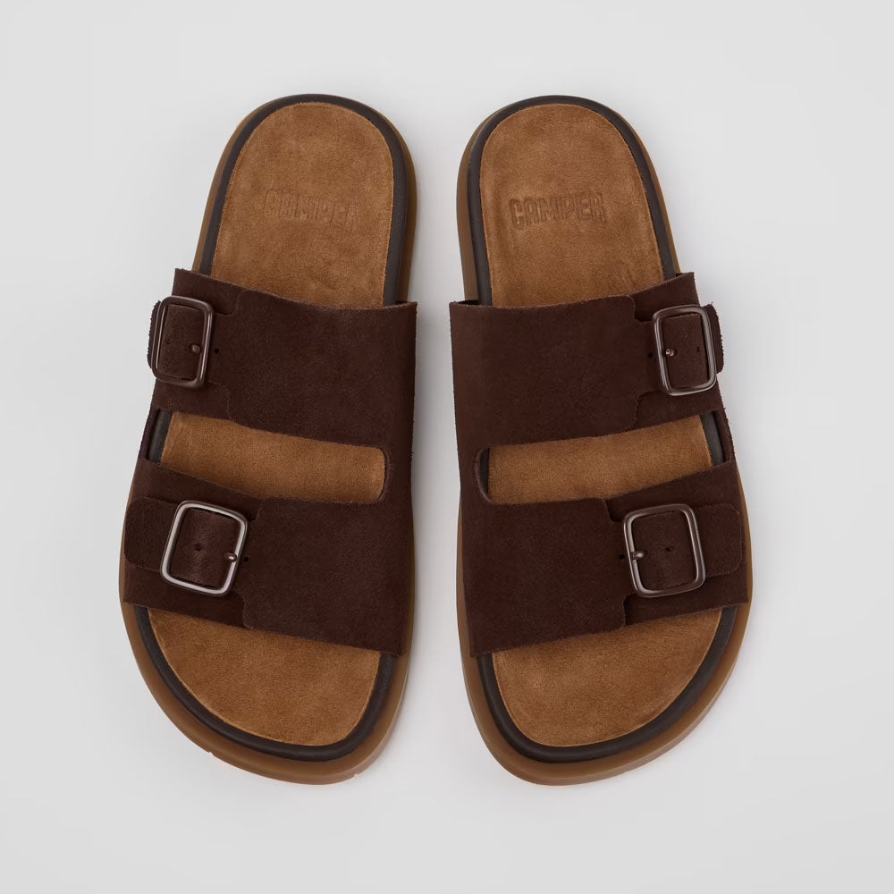 Camper Sandali in Pelle Colore Marrone Scuro