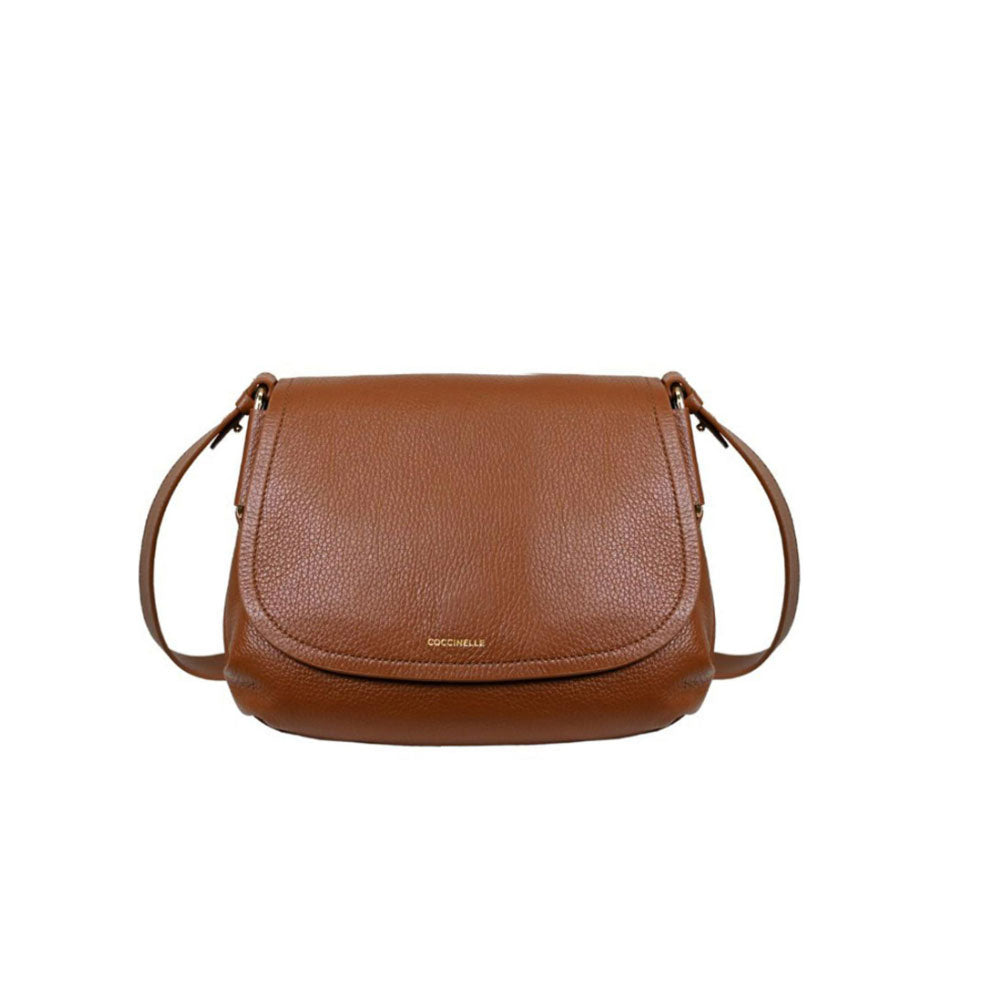 Coccinelle Borsa Rebekka In Pelle Colore Cognac