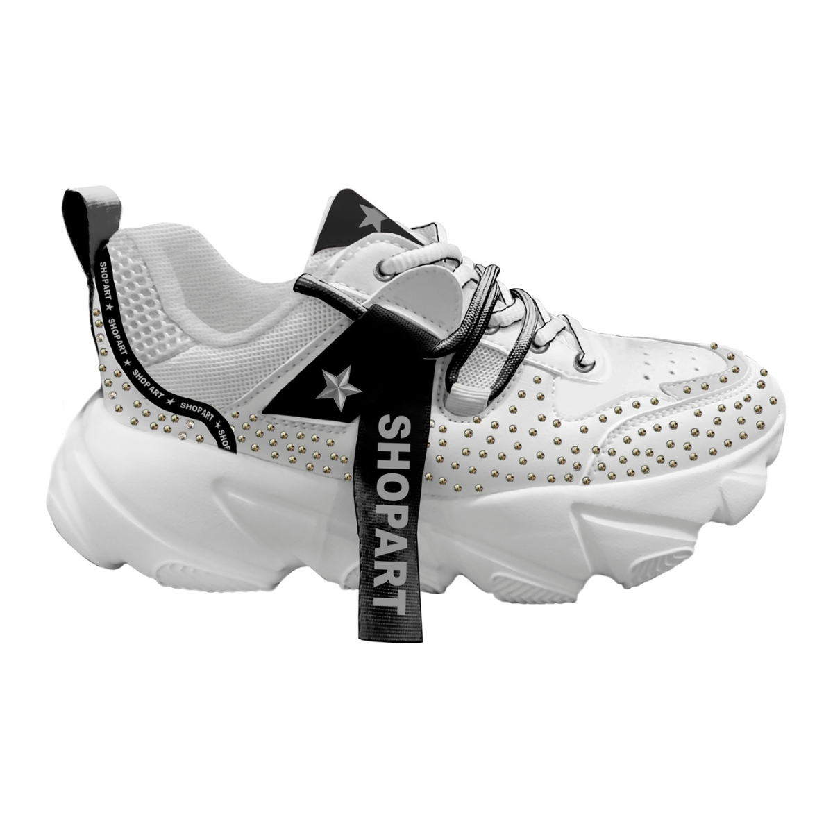 Shop Art Sneakers Colore Bianco\Silver