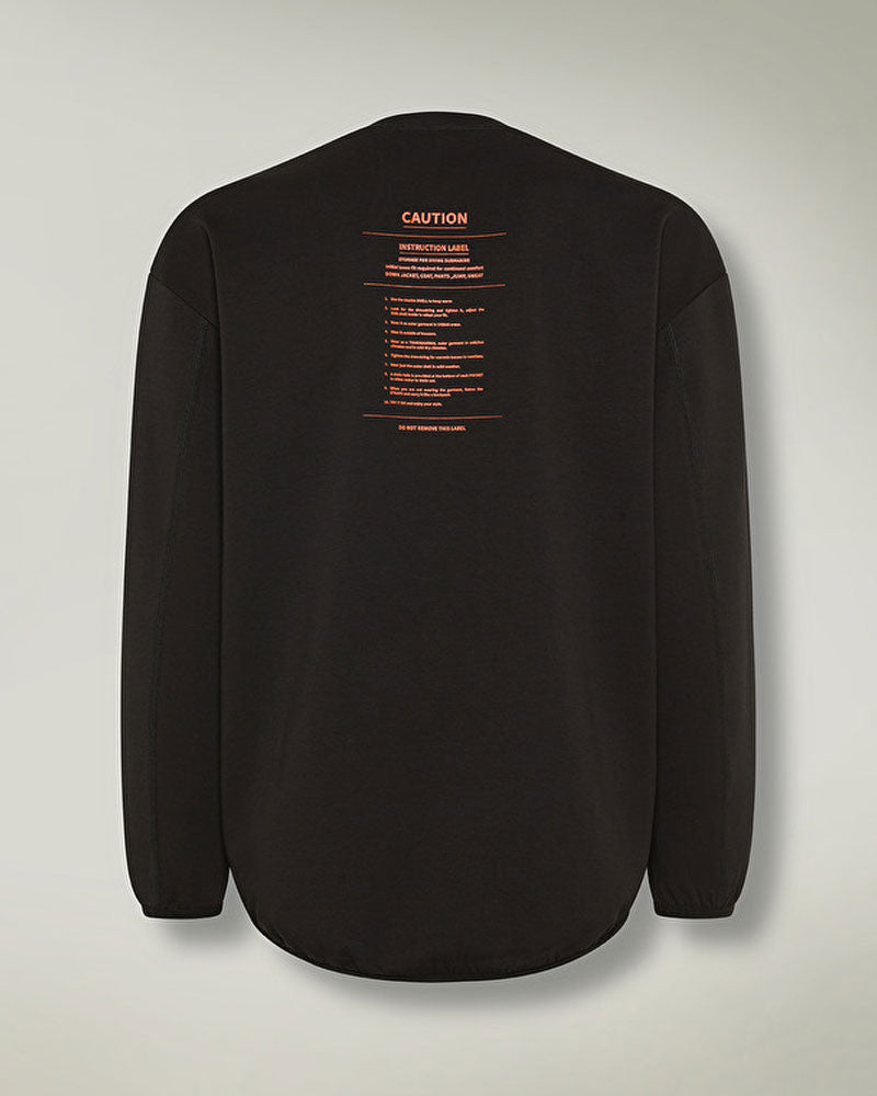 Dekker Felpa Over in Scuba con Logo da Uomo Colore Nero