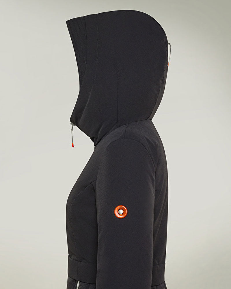 Dekker Piumino in Doppio Tessuto Fit Avvitato da Donna Colore Nero