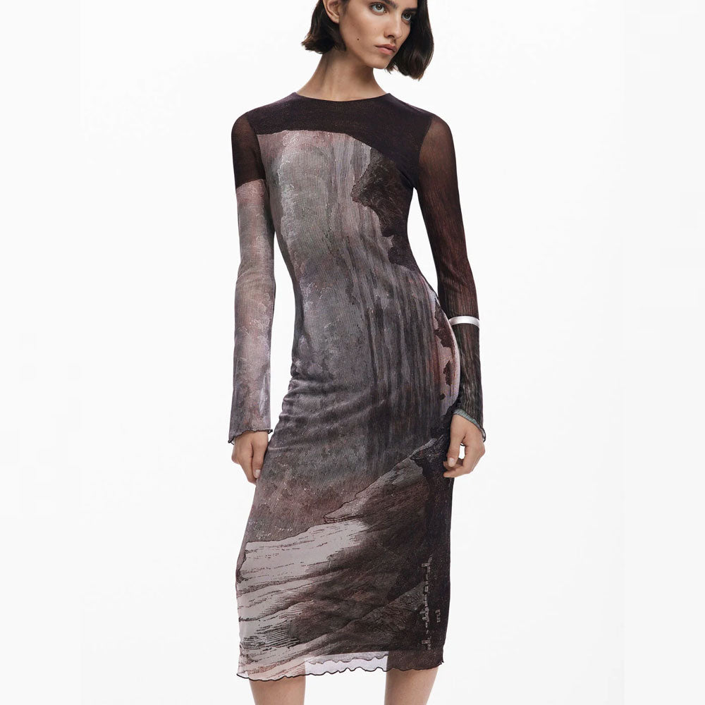 Desigual Abito By Christan Lacroix 25WWVK01 Lungo da Donna 3