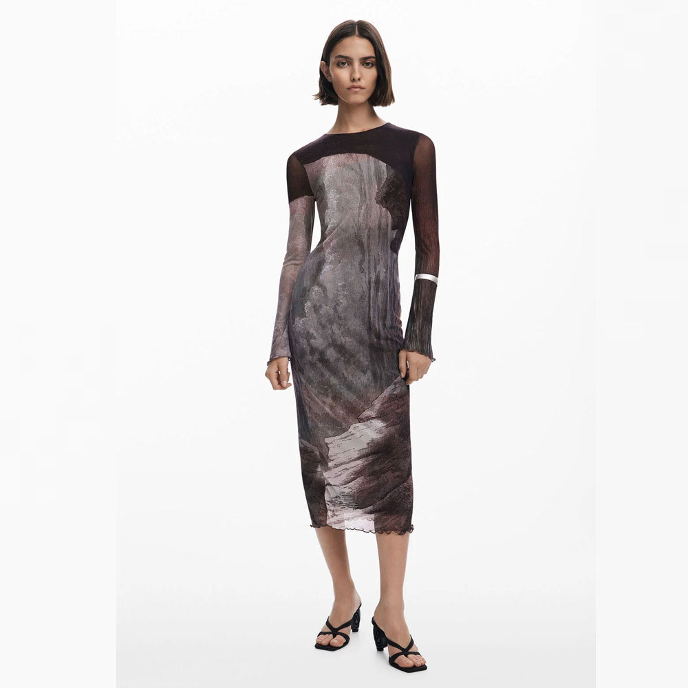 Desigual Abito By Christan Lacroix 25WWVK01 Lungo da Donna 6