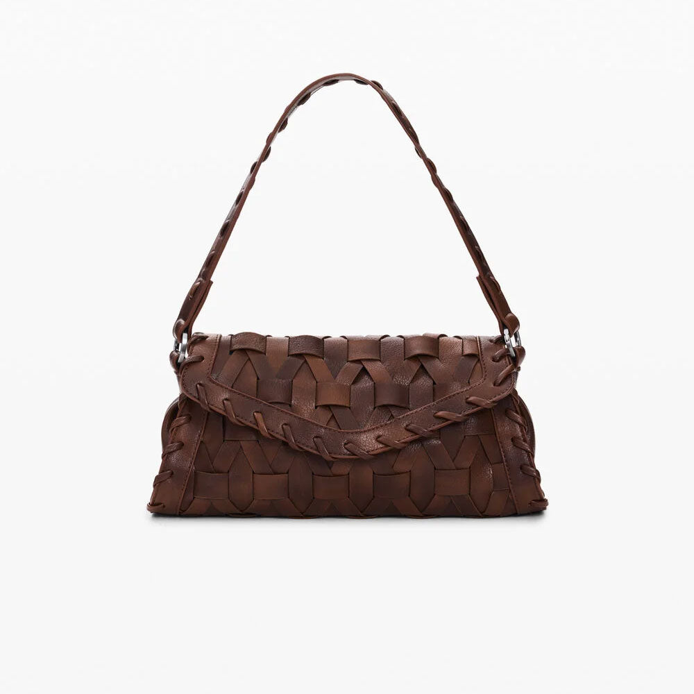 Desigual Borsa Intrecciata Piccola Colore Marrone