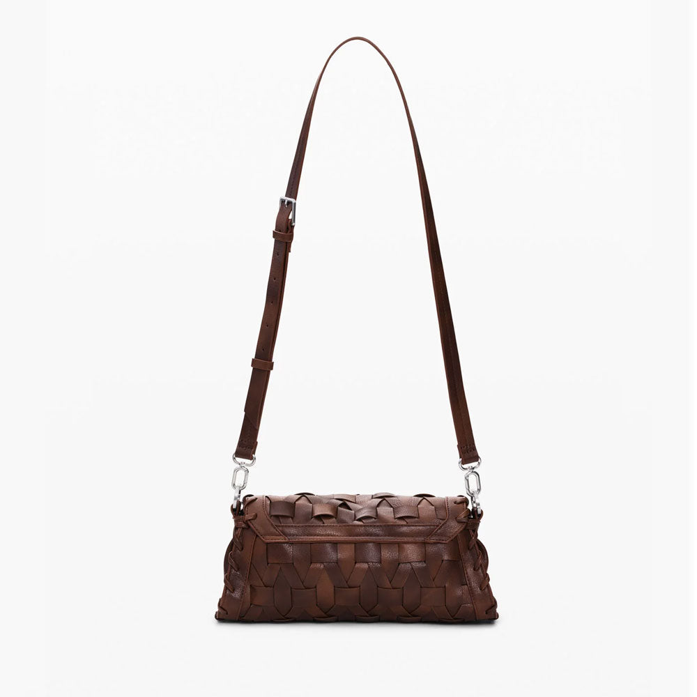 Desigual Borsa Intrecciata Piccola Colore Marrone