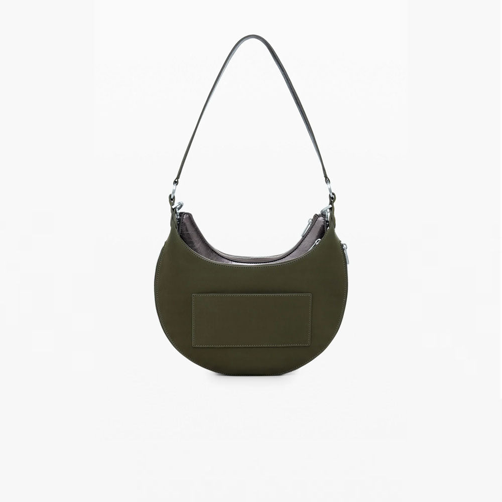 Desigual Borsa Media Bicolore Rimovibile Colore Verde Argento