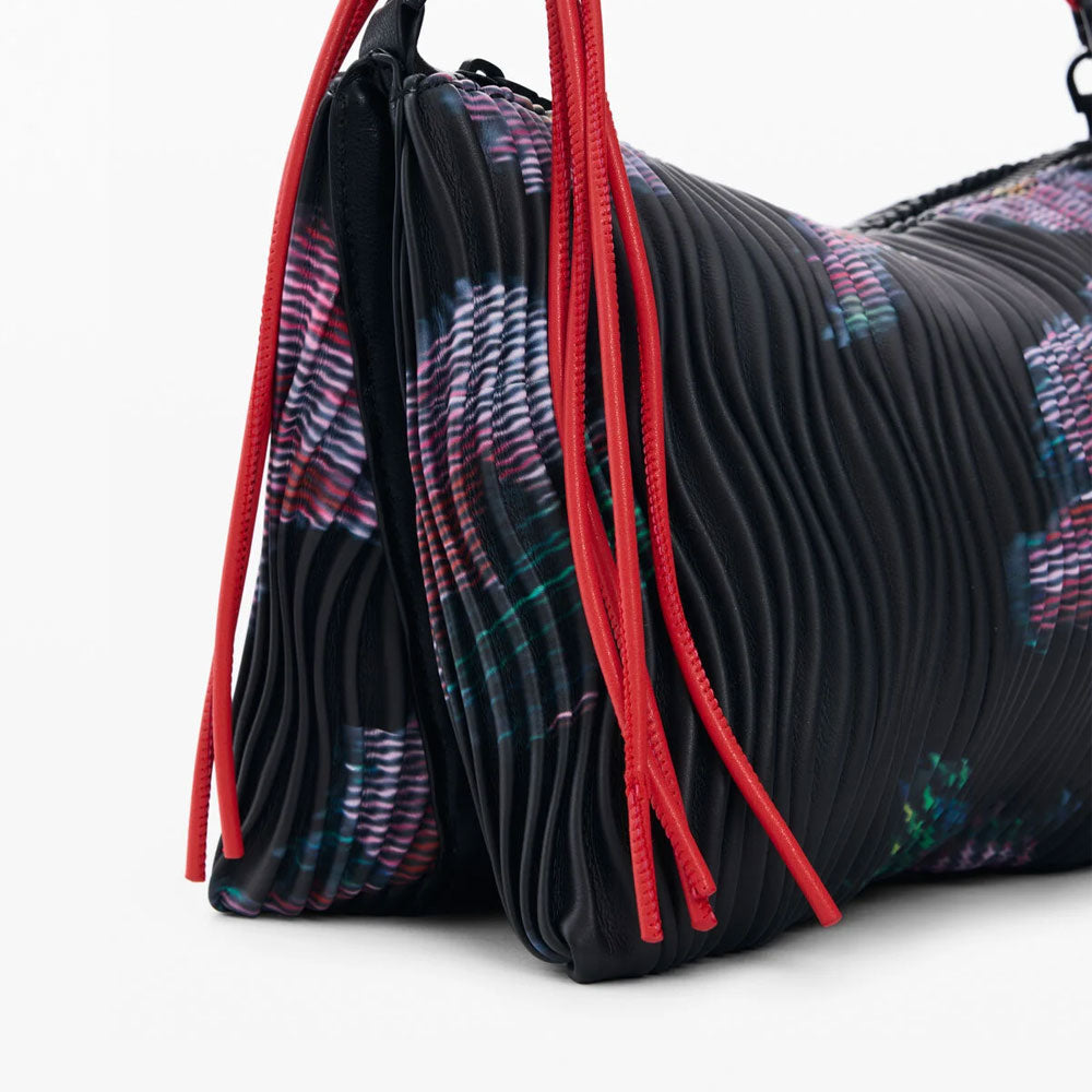 Desigual Borsa Media Testurizzata Colore Nero