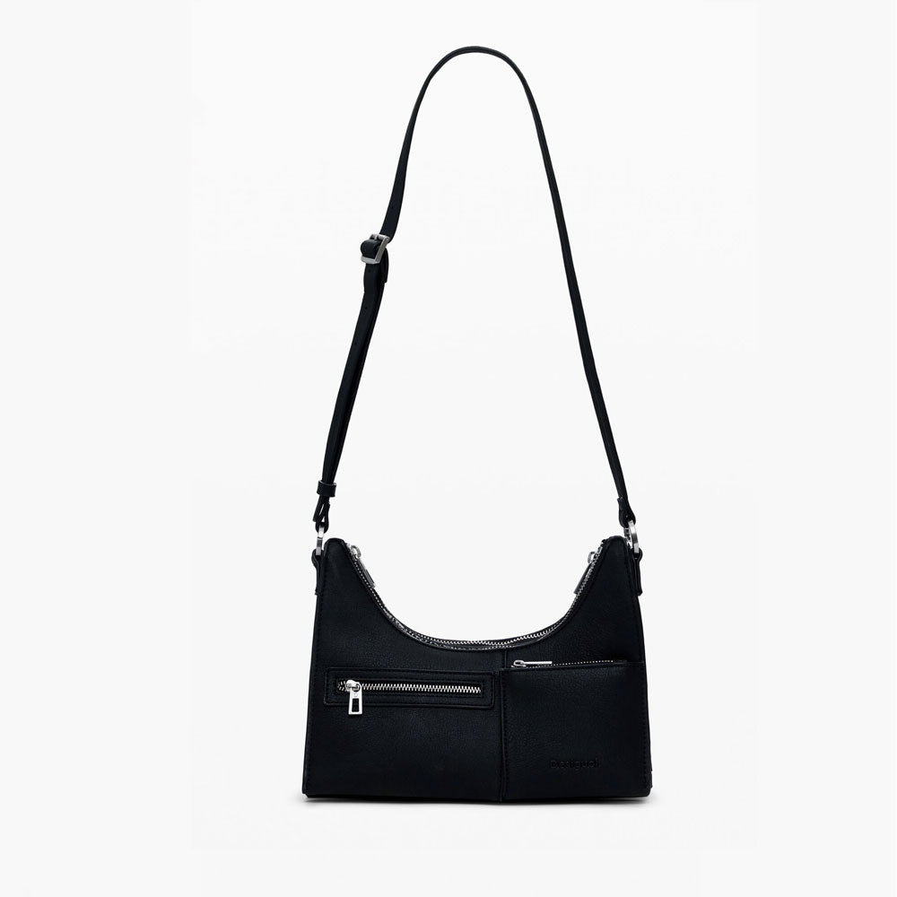 Desigual Borsa Piccola Bicolore Rimovibile Colore Nero