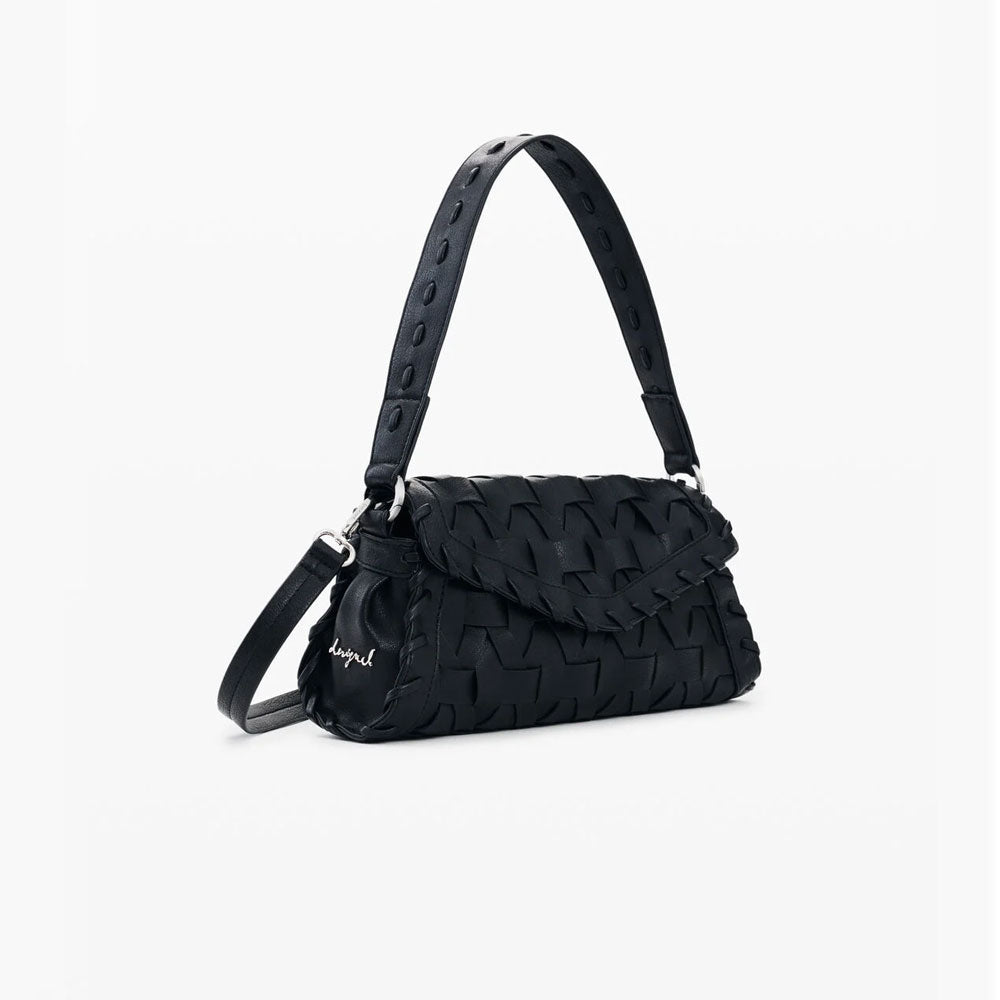Desigual Borsa Piccola Intrecciata Colore Nero