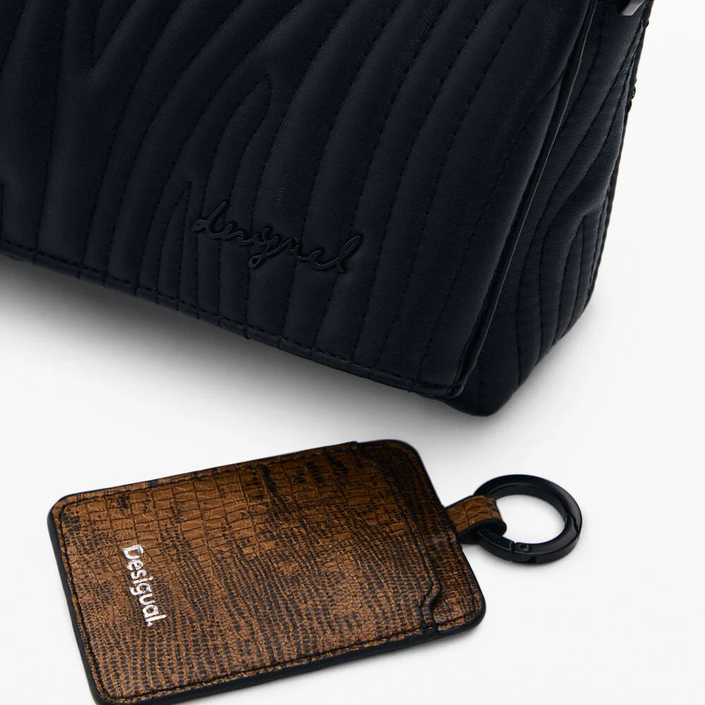 Desigual Borsa Piccola in Rilievo Colore Nero