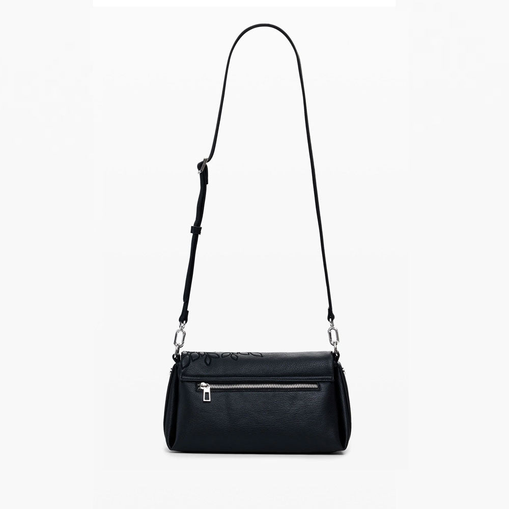 Desigual Borsa a Tracolla Effetto Pelle da Donna Colore Nero 3