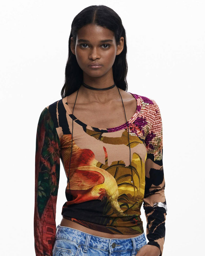 Desigual Maglietta By Mr. Christian Delacroix Multicolore