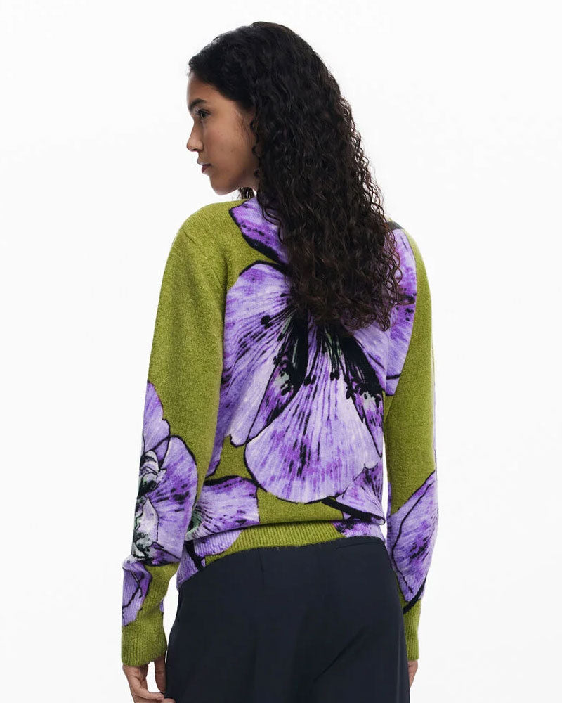 Desigual Maglione by Mr. Christian Delacroix da Donna Colore Verde