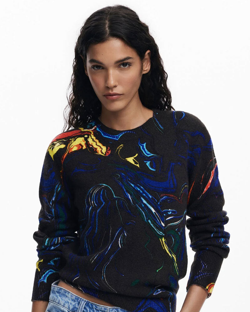Desigual Maglione by Mr. Christian Delacroix Con Fantasia