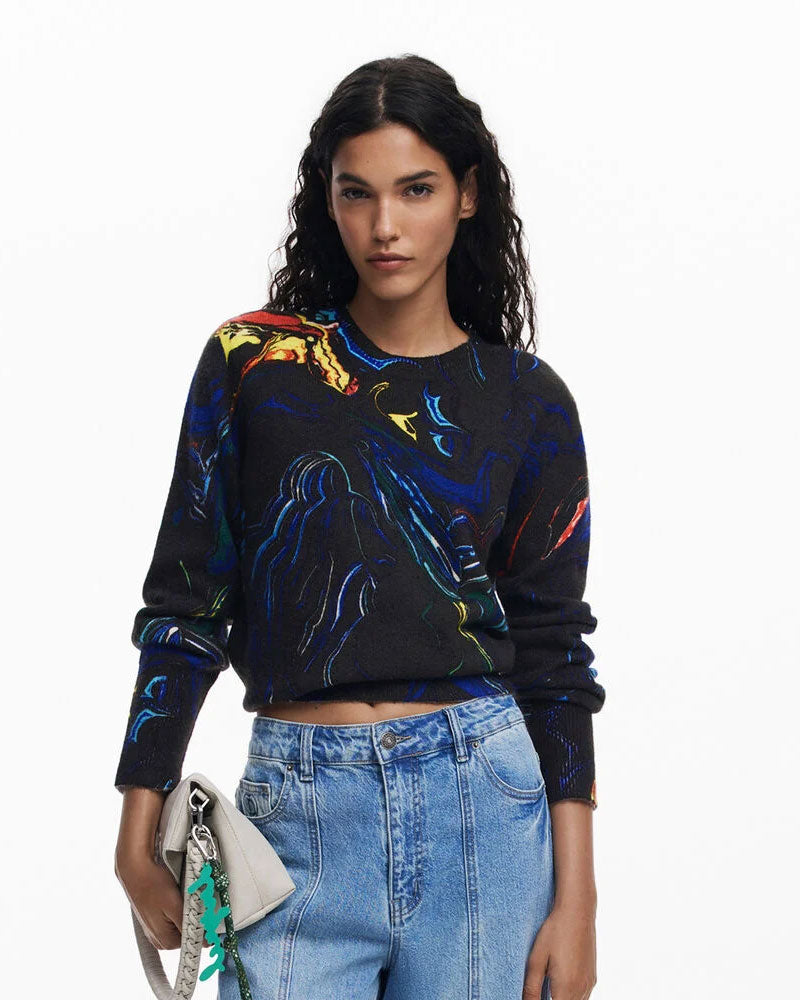 Desigual Maglione by Mr. Christian Delacroix Con Fantasia