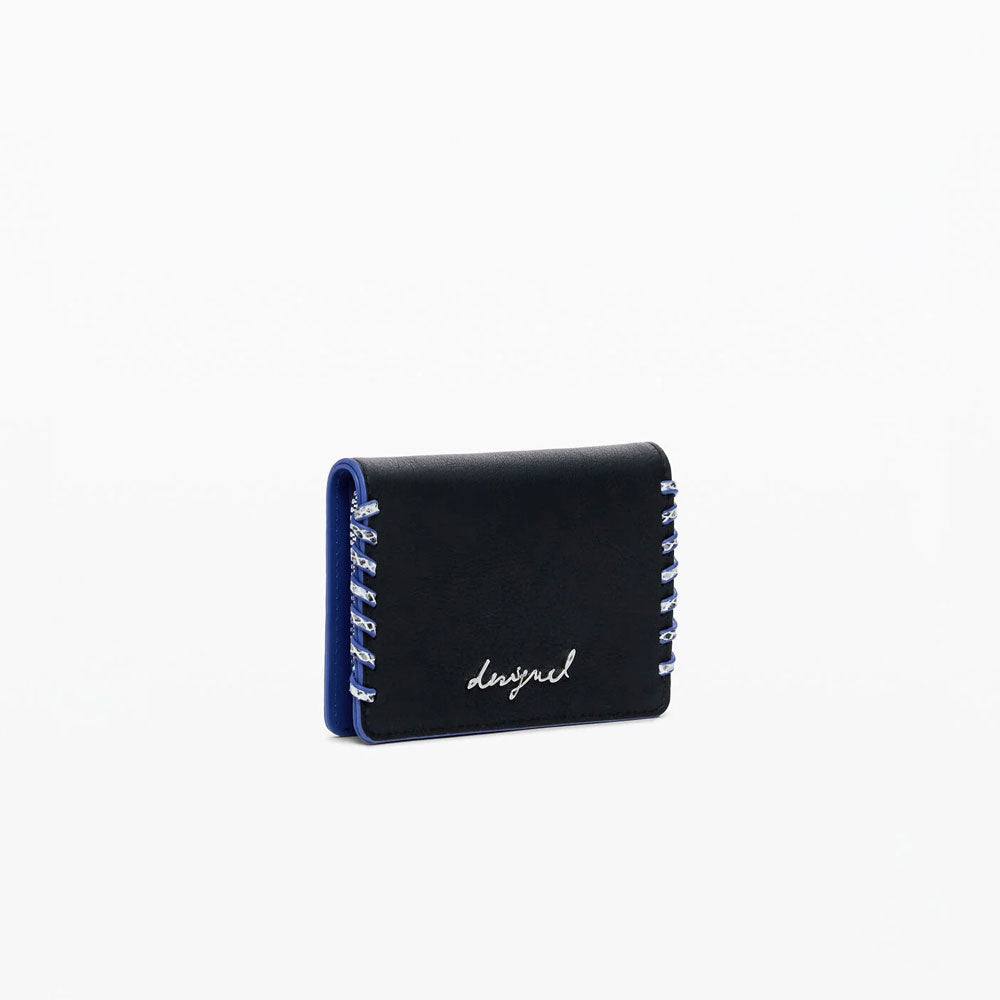 Desigual Portamonete Medio con Cuciture Removibili Colore Nero 2