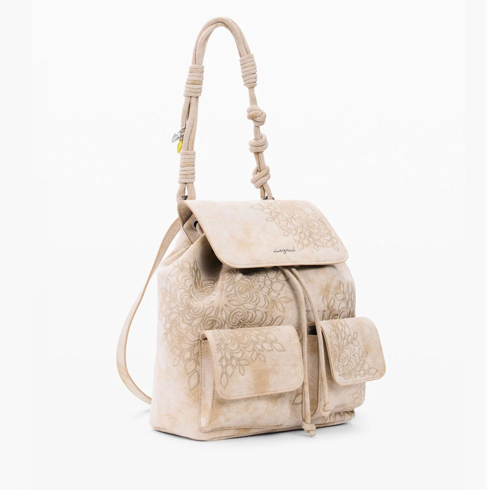 Desigual Zainetto Ricamato Colore Beige