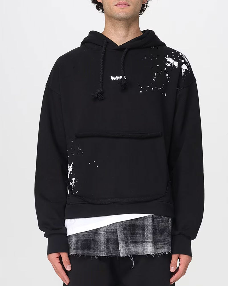 Disclaimer Felpa con Cappuccio Colore Nero