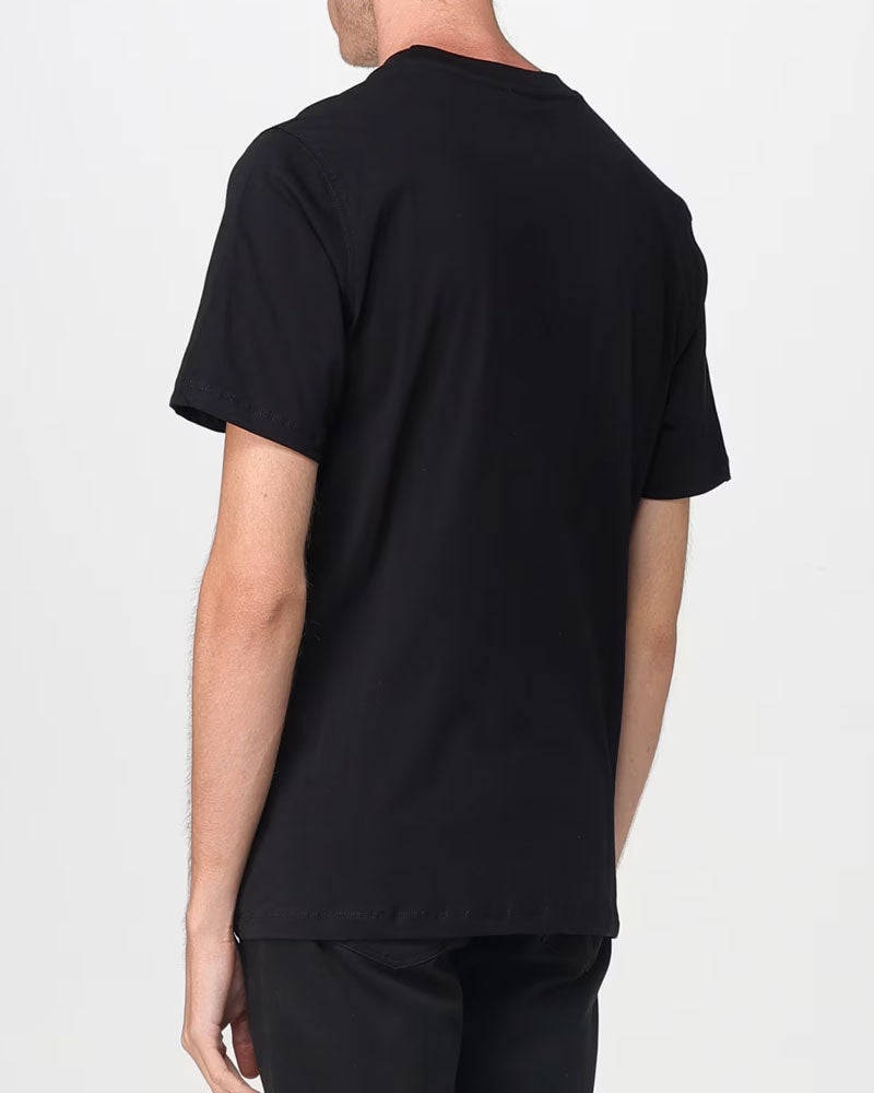 Disclaimer T-Shirt con Logo in Cotone da Uomo Colore Nero