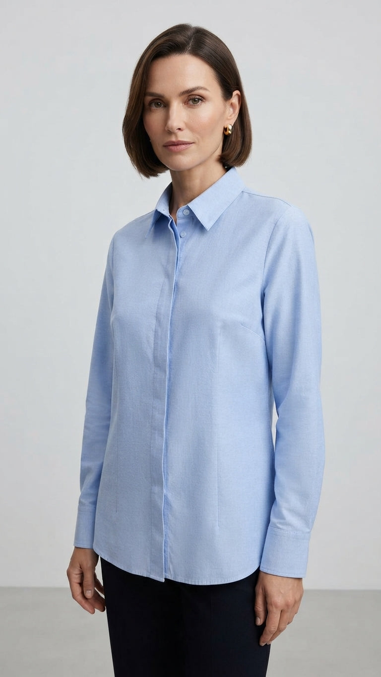 Eco Camicia Classica Colore Celeste