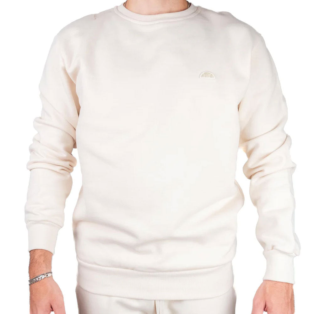 Ellesse Felpa Girocollo con Logo da Uomo Colore Panna