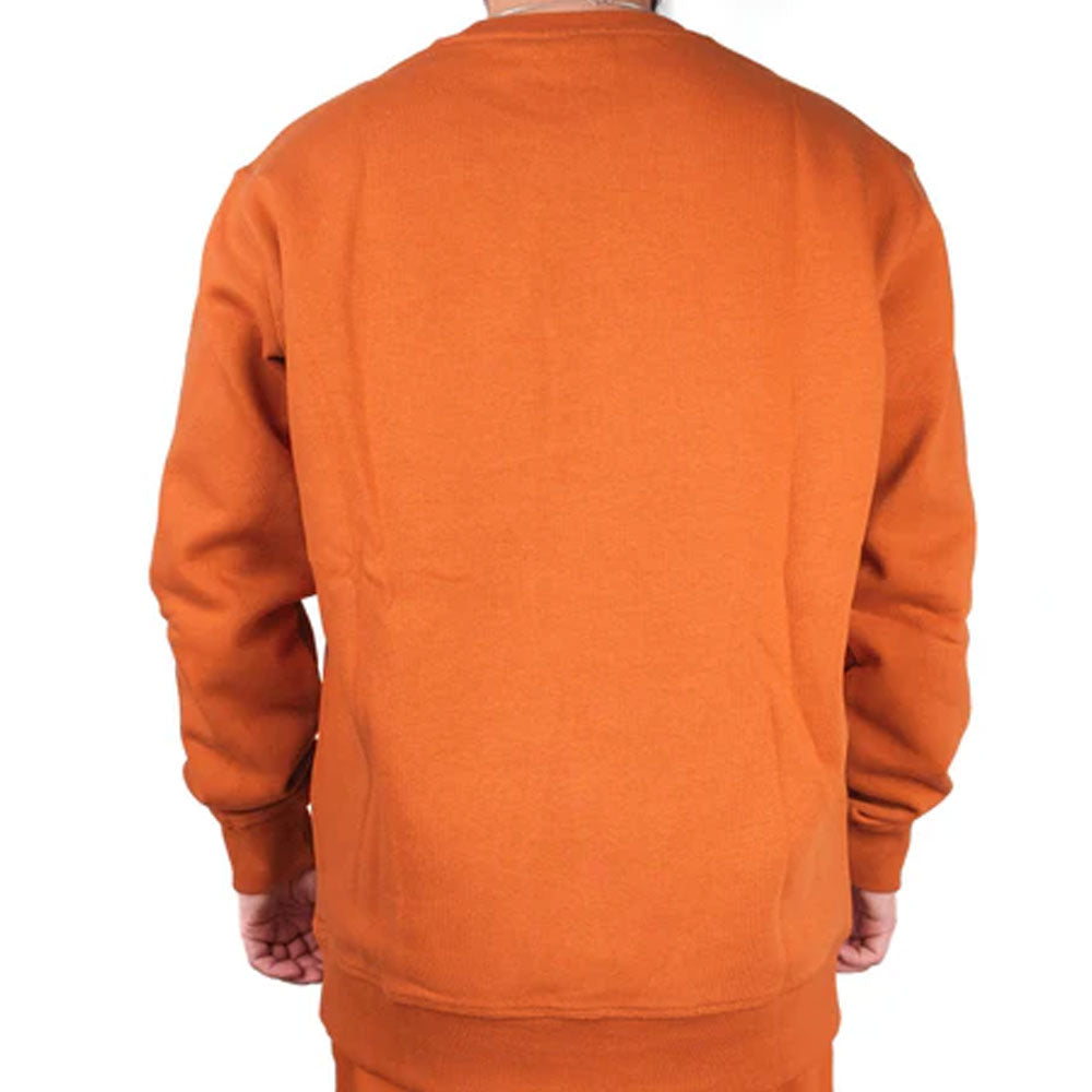 Ellesse Felpa Girocollo con Logo da Uomo Colore Ruggine 2