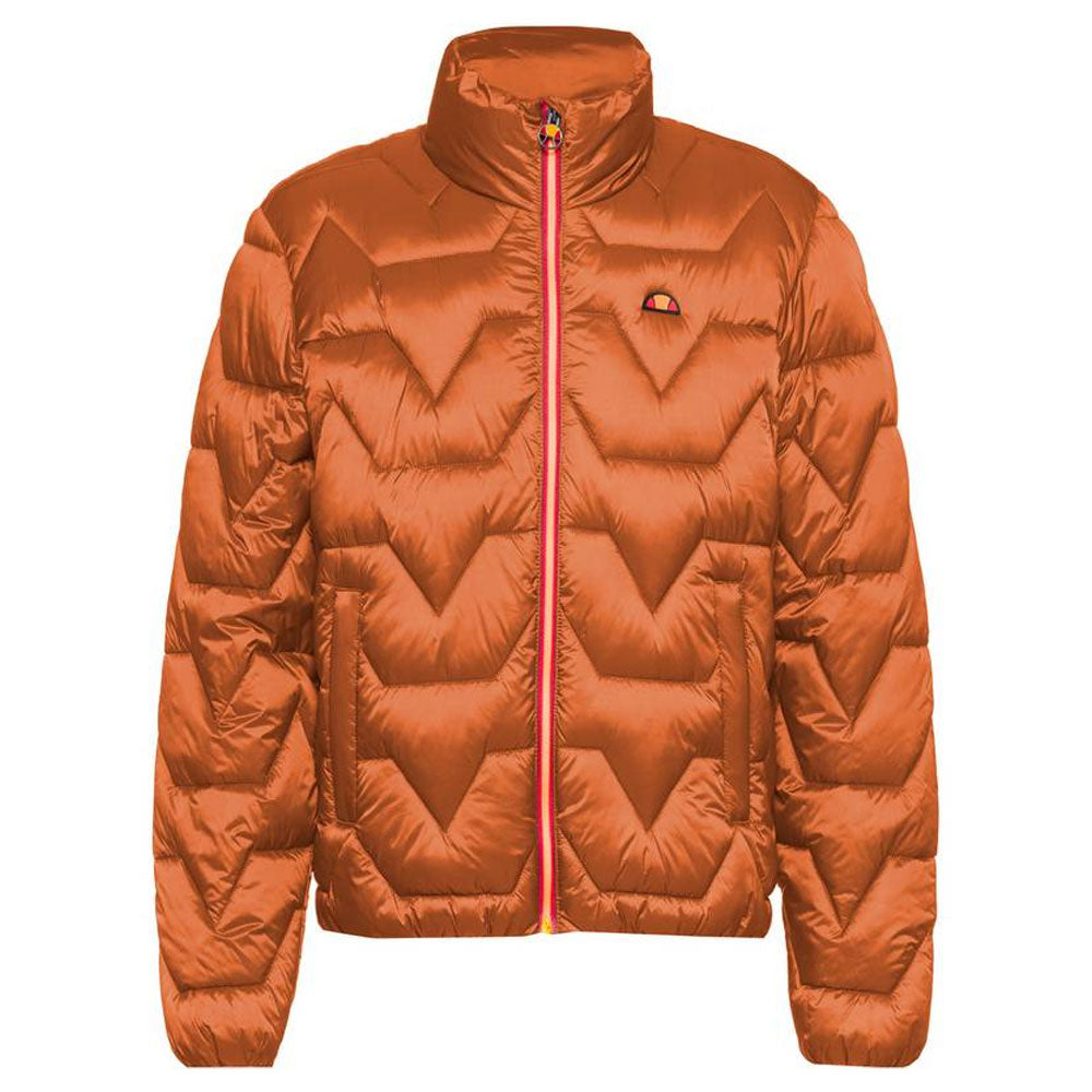 Ellesse Giubbino Trapuntato con Logo da Uomo Colore Ruggine
