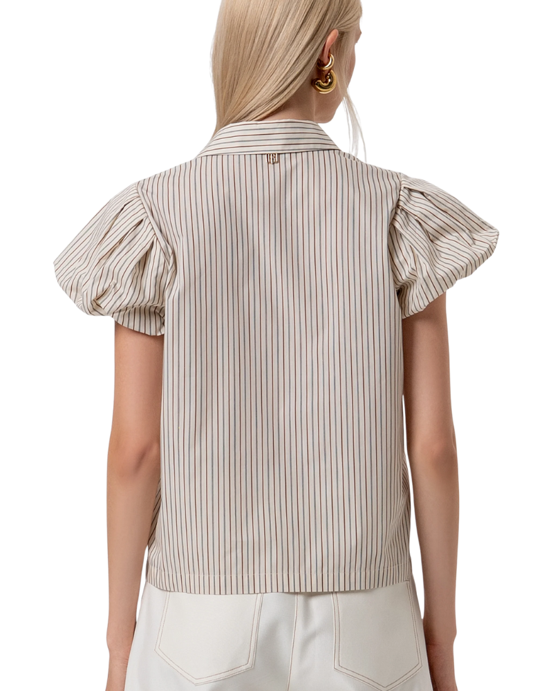 Fracomina Camicia Regular a Righe Colore Vanilla