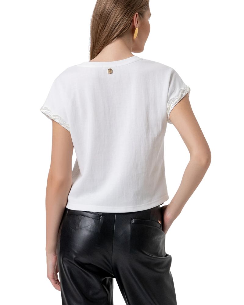 Fracomina T-shirt Regular in Jersey Colore Bianco