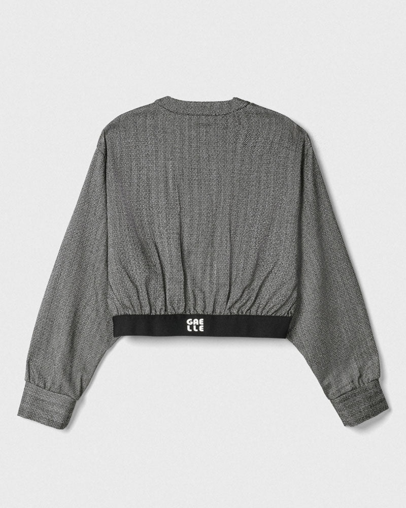 Gaelle Giubbino Full Zip con Elastico sul Fondo da Donna Colore Grigio