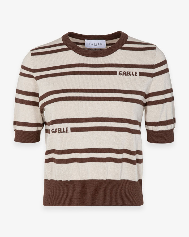 Gaelle Maglia a Righe Colore Marrone