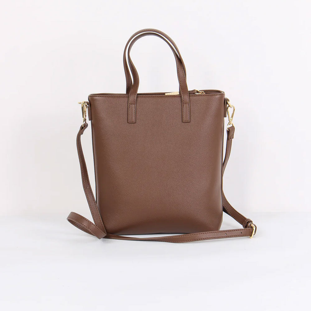 Gaelle Mini Shopping con Zip Colore Cammello