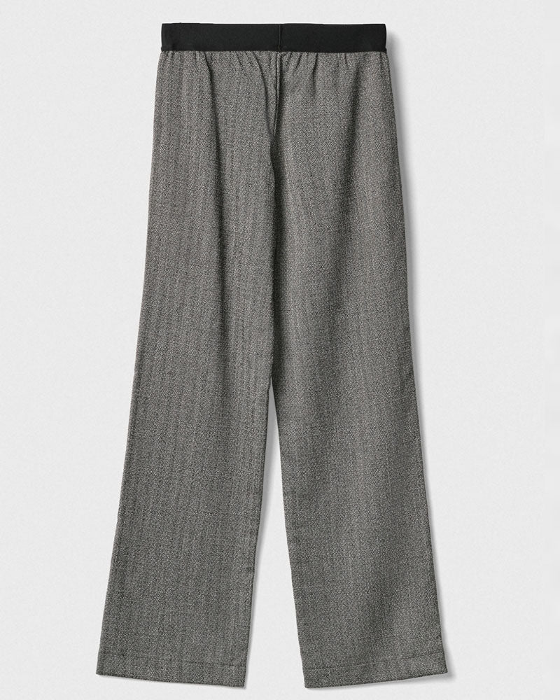 Gaelle Pantalone Dritto con Pieghe e Elastico da Donna Colore Nero