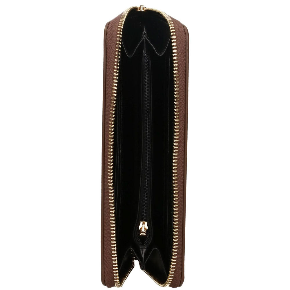 Gaelle Portafoglio Large con Logo da Donna Colore Marrone