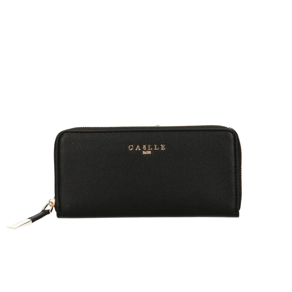 Gaelle Portafoglio Large con Logo da Donna Colore Nero