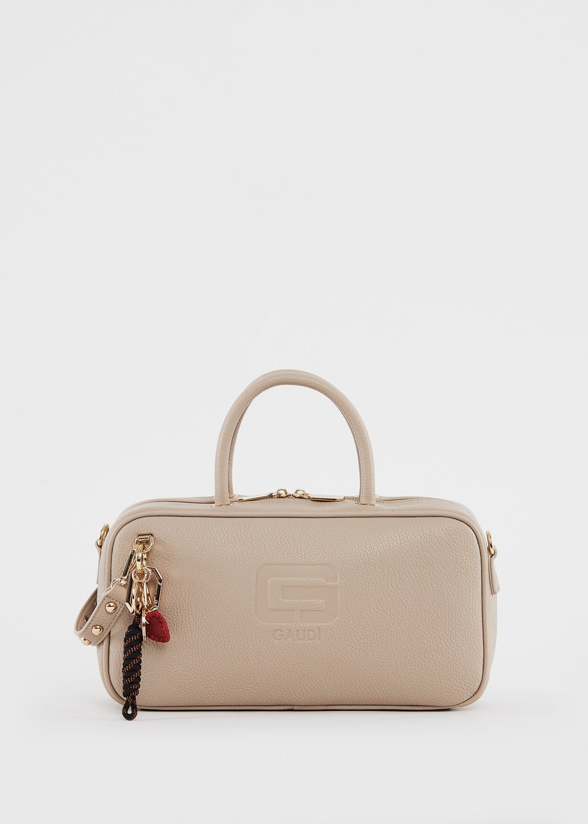 Gaudì Bauletto con Manico e Charm Colore Beige