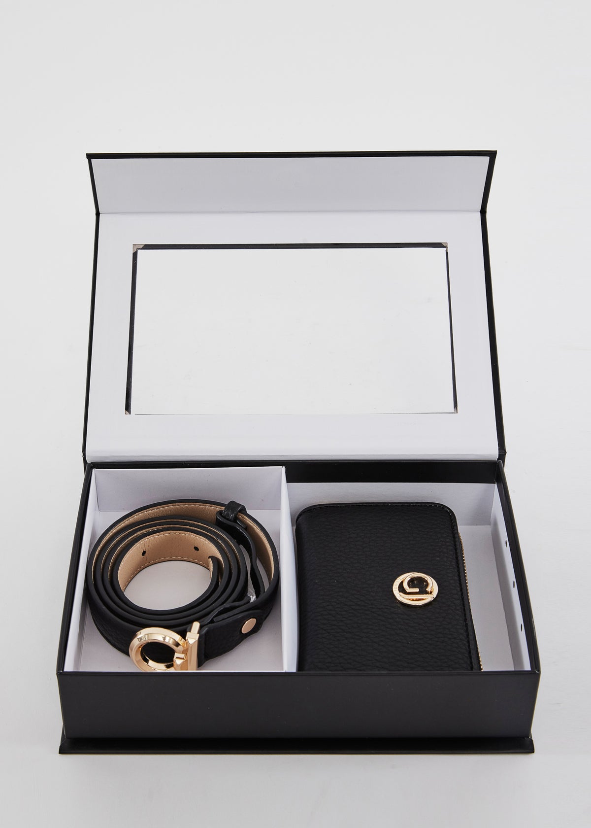Gaudì Set Regalo Cintura e Portafoglio Colore Nero
