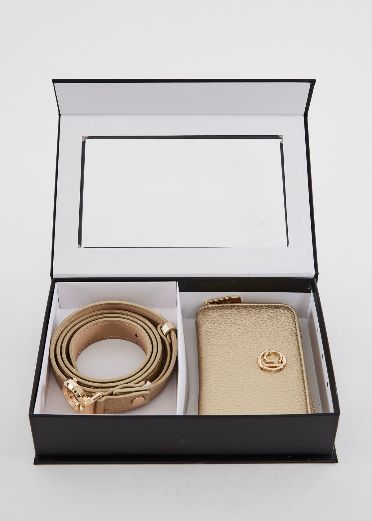 Gaudì Set Regalo Cintura e Portafoglio Colore Oro