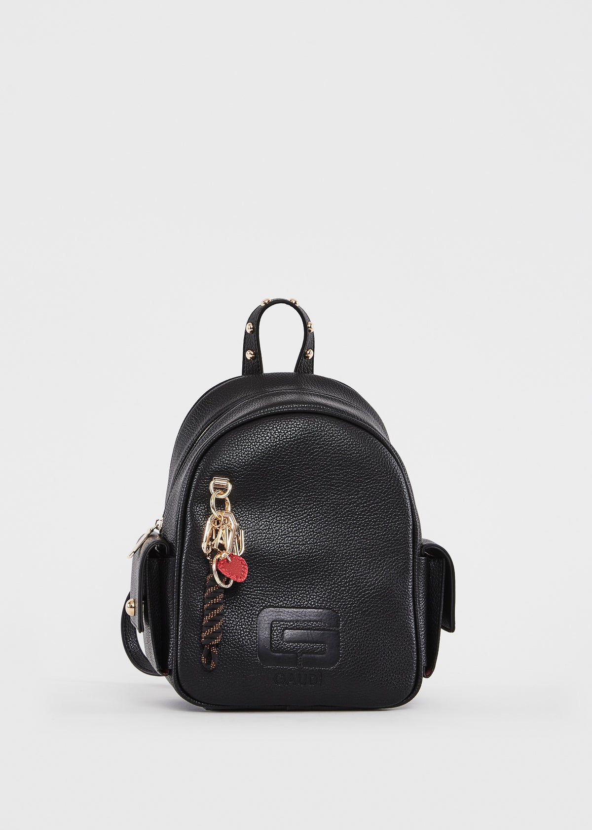 Gaudì Zaino Donna con Logo e Charm Colore Nero