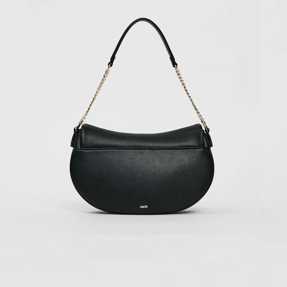 Gaudì Borsa Hobo con Logo in Similpelle Colore Nero